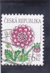 Stamps Czech Republic -  flores-