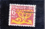 Stamps Czechoslovakia -  dibujo de una flor