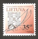 Stamps Europe - Lithuania -  948 - Instrumento musical, bladderbow basse