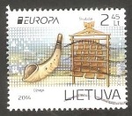 Sellos de Europa - Lituania -  Instrumentos musicales, skrabalai y ozragis