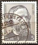 Stamps Germany -  Gustav Robert Kirchhoff 1824-1887,físico (DDR). 
