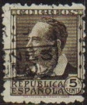 Stamps Spain -  ESPAÑA 1933 681 Sello Personajes. Vicente Blasco Ibañez Usado