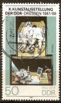 Stamps Germany -  X. Exposición de arte de la RDA en Dresde 1987-1988.