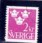 Stamps Sweden -  coronas