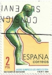 Stamps Spain -  JUEGOS OLIMPICOS LOS ANGELES´84. SALTADOR DE NATACIÓN, FIGURA BRONCE S.XV aC. EDIFIL 2769