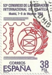 Stamps Spain -  53º CONGRESO INTERNACIONAL DE LA FIP. EDIFIL 2755