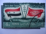 Stamps Yemen -  United Arab States 1958-1959.