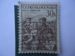 Stamps : Europe : Czechoslovakia :  Día del Ejercito - Den Cs. Arády 1955.