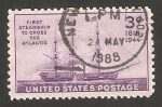 Stamps United States -  476 - 125 Anivº de la primera travesia del Atlántico por un barco a vapor