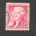 Stamps United States -  588 - Thomas Jefferson