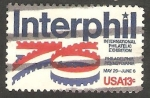 Sellos de America - Estados Unidos -  1080 - Interphil, Exposición filatelica internacional