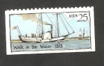 Stamps United States -  1858 - Barco de vapor