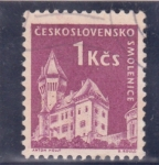 Stamps Czechoslovakia -  castillo de Smolenice