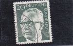Stamps Germany -  presidente Heineman