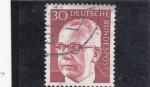 Stamps Germany -  presidente Heineman