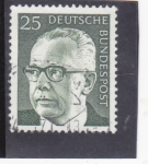Stamps Germany -  presidente Heineman