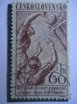 Stamps Czechoslovakia -  Campeonato de Europa en Odbíjené .- Praha 1958