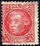 Stamps Spain -  ESPAÑA 1935 687 Sello ** Personajes Gaspar Melchor de Jovellanos 30c Republica Española