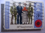 Stamps United Kingdom -  50th Anniversary - Brittish Legion.