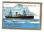 Stamps United Arab Emirates -  Barcos, Gran Formato (Ajman)