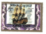 Stamps United Arab Emirates -  Los buques, de pequeño formato (Ajman)