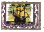 Stamps : Asia : United_Arab_Emirates :  Los buques, de pequeño formato (Ajman)