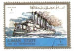 Sellos de Asia - Emiratos �rabes Unidos -  Los buques, de pequeño formato (Ajman)