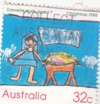 Sellos de Oceania - Australia -  dibujo infantil