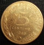 monedas de Europa - Francia -  1983 (Reverso)