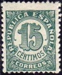 Sellos de Europa - Espa�a -  ESPAÑA 1938 747 Sello Nuevo Serie Cifras 15c Yvert.614A