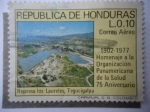 Stamps Honduras -  75º Aniversario - 1902-1977 Homenaje a la Organización Panamericana de la Salud.