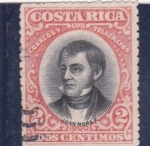 Sellos de America - Costa Rica -  Juan Mora- político