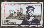 Stamps Germany -  50a Aniv del Movimiento Revolucionario de los marineros-DDR.