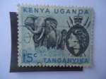 Sellos del Mundo : Africa : Kenya : Kenya-Uganda-Tanganyika.