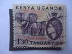 Sellos de Africa - Kenya -  Kenya-Uganda-Tanganyika.