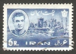 Stamps Iran -  1006 - Mohammed Riza Pahlavi, y ruinas de Persépolis