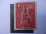 Stamps Uruguay -  Centenario del Nacimiento de José Pedro Varela 184-1945.