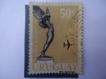 Stamps Uruguay -  Monumento Diosa Alada y Avión - Uruguay.