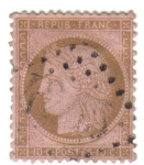 Stamps France -  Ceres. III República (1871-75)