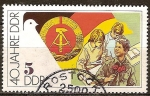 Stamps Germany -  40 años DDR.