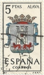 Stamps Spain -  ESCUDOS DE CAPITALES DE PROVINCIA. GRUPO I. Nº 1. ARABA (VITORIA-GASTEIZ). EDIFIL 1406
