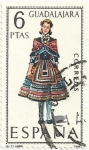 Stamps Spain -  TRAJES TÍPICOS REGIONALES. GRUPO II. Nº 21. GUADALAJARA. EDIFIL 1847