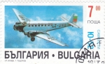 Sellos de Europa - Bulgaria -  avión