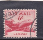 Stamps United States -  avión- cuatrimotor