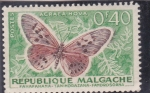 Sellos del Mundo : America : Madagascar : mariposa