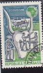 Stamps : Asia : Madagascar :  scoutismo