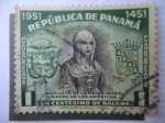 Stamps Panama -  Natalicio de La Reina Isabel-Madre de las Américas-1951-1451.