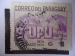 Stamps : America : Paraguay :  Primer Centenario 1874-1974-U.P.U-Paraguay.