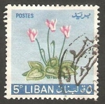 Stamps Lebanon -  Flores
