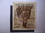 Stamps : America : Nicaragua :  CHurchill.